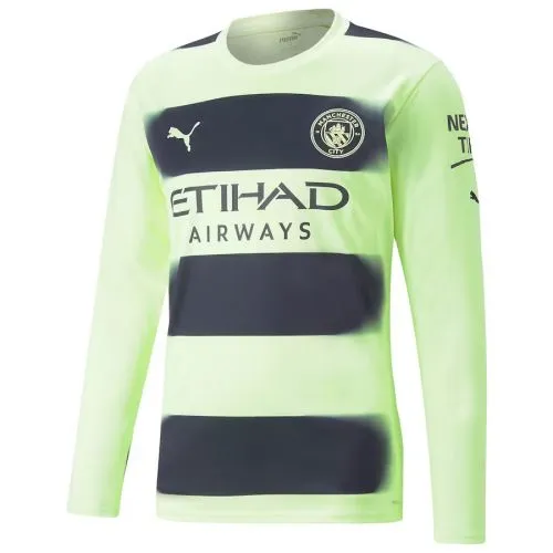 Camiseta Manchester City 3ª 2022/2023 Manga Larga