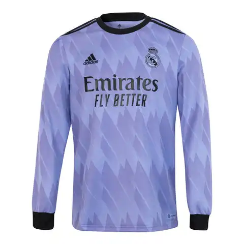 Camiseta Real Madrid 2ª 2022/2023 Manga Larga